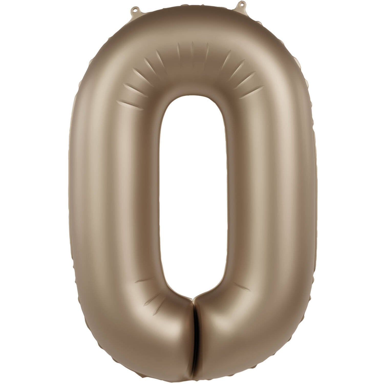 Ballon numéro 0 Starlight Gold Satin Pailleté 86 cm