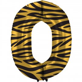 Ballon numéro 0 Tigre Chic 86 cm