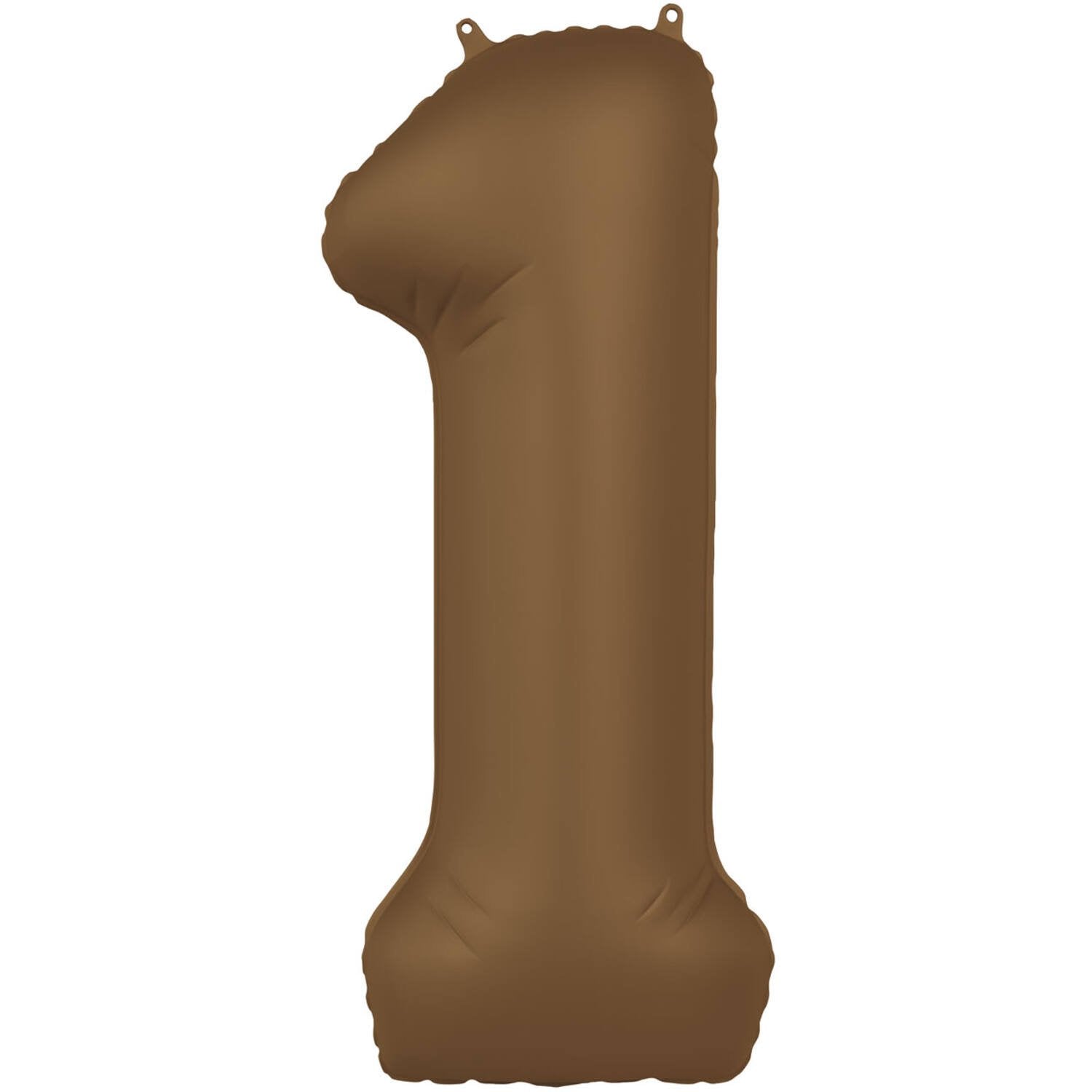 Ballon numéro 1, marron chocolat ultra mat, 86 cm