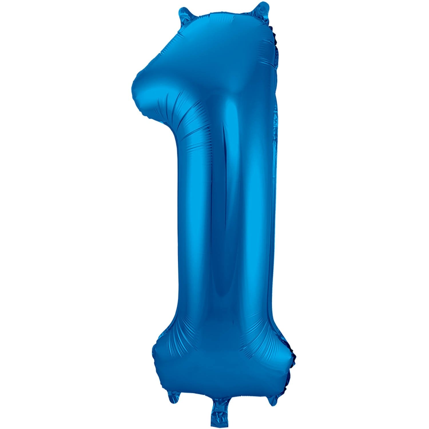Ballon chiffre 1, 86 cm, bleu