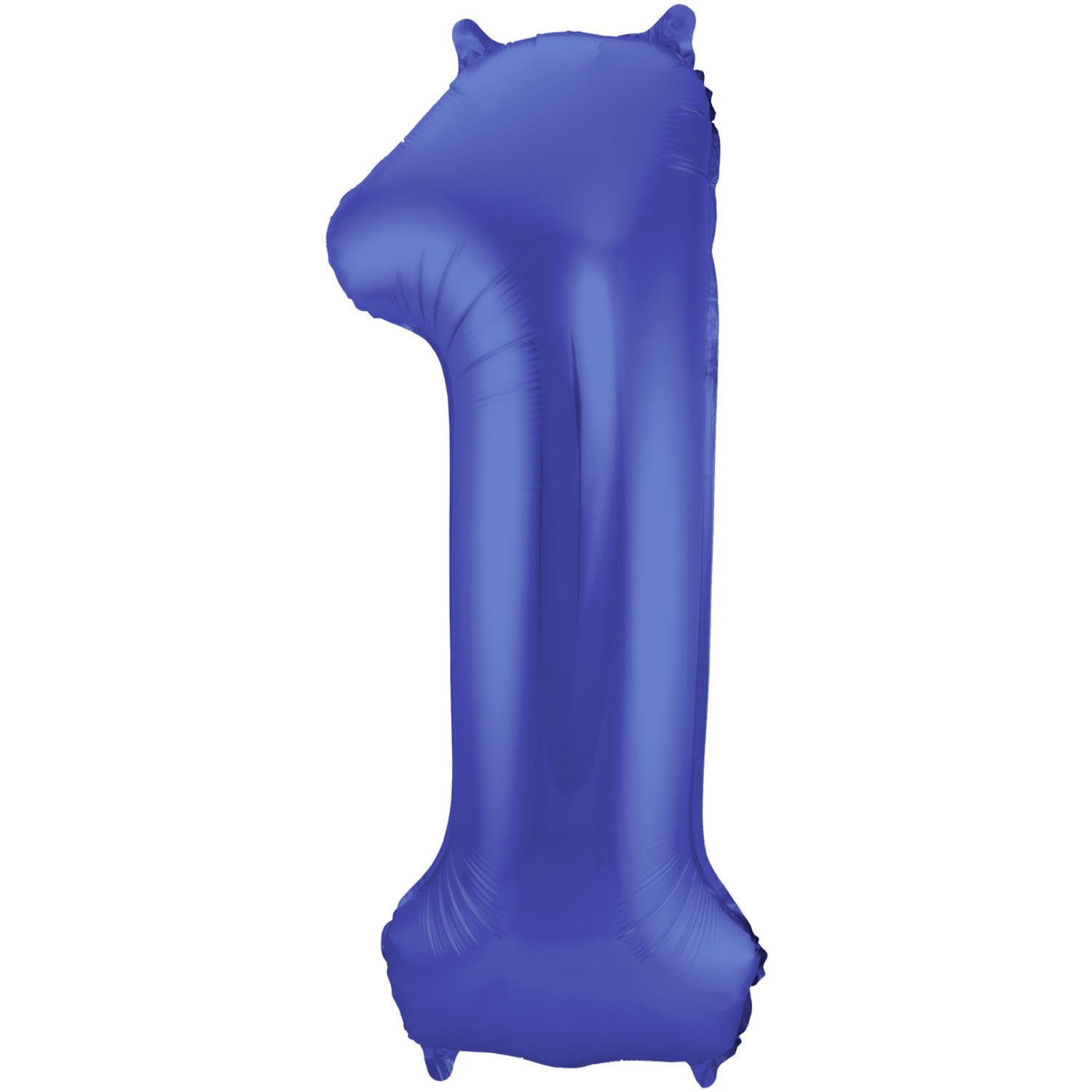 Ballon chiffre 1 86 cm bleu mat
