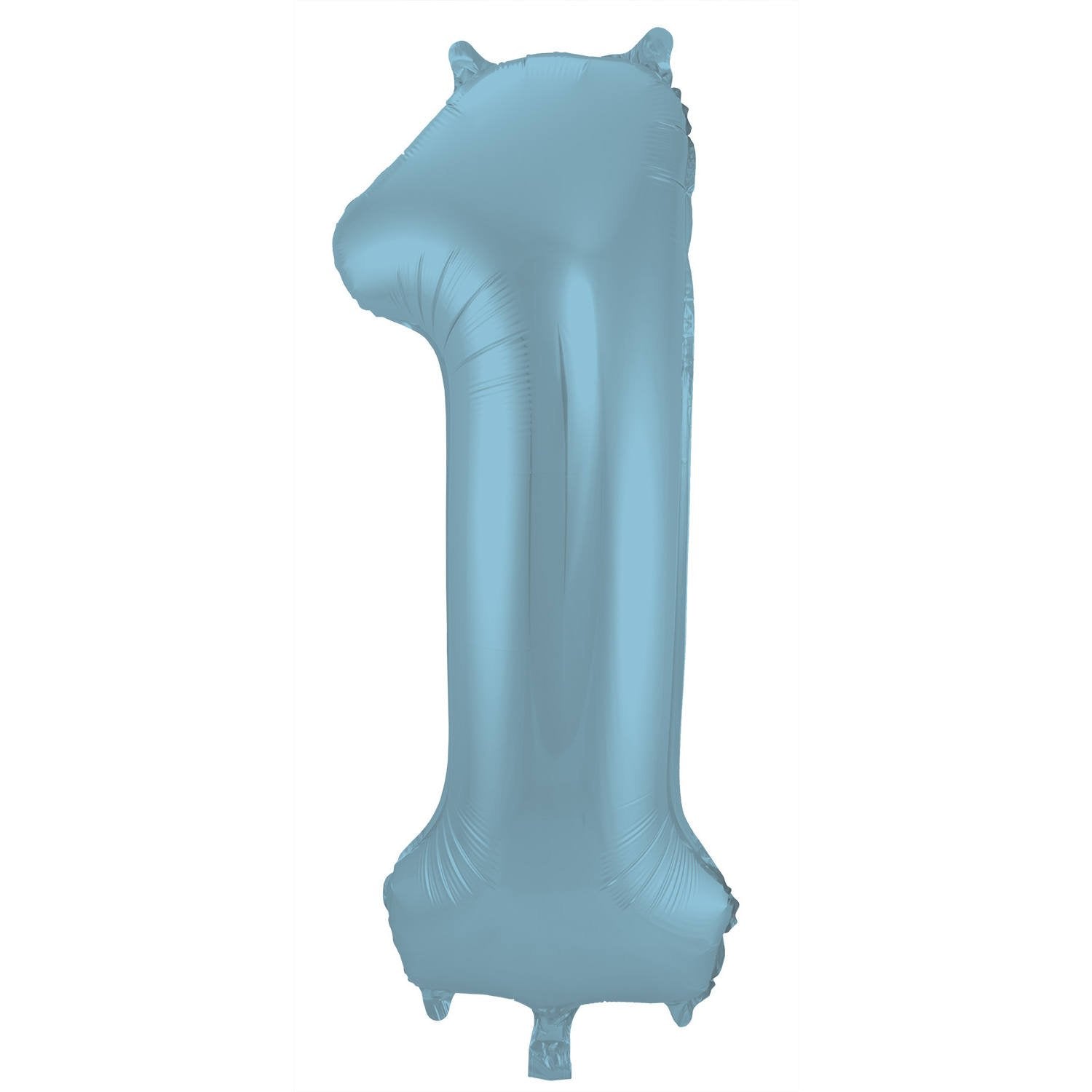 Palloncino numero 1 86 cm azzurro pastello