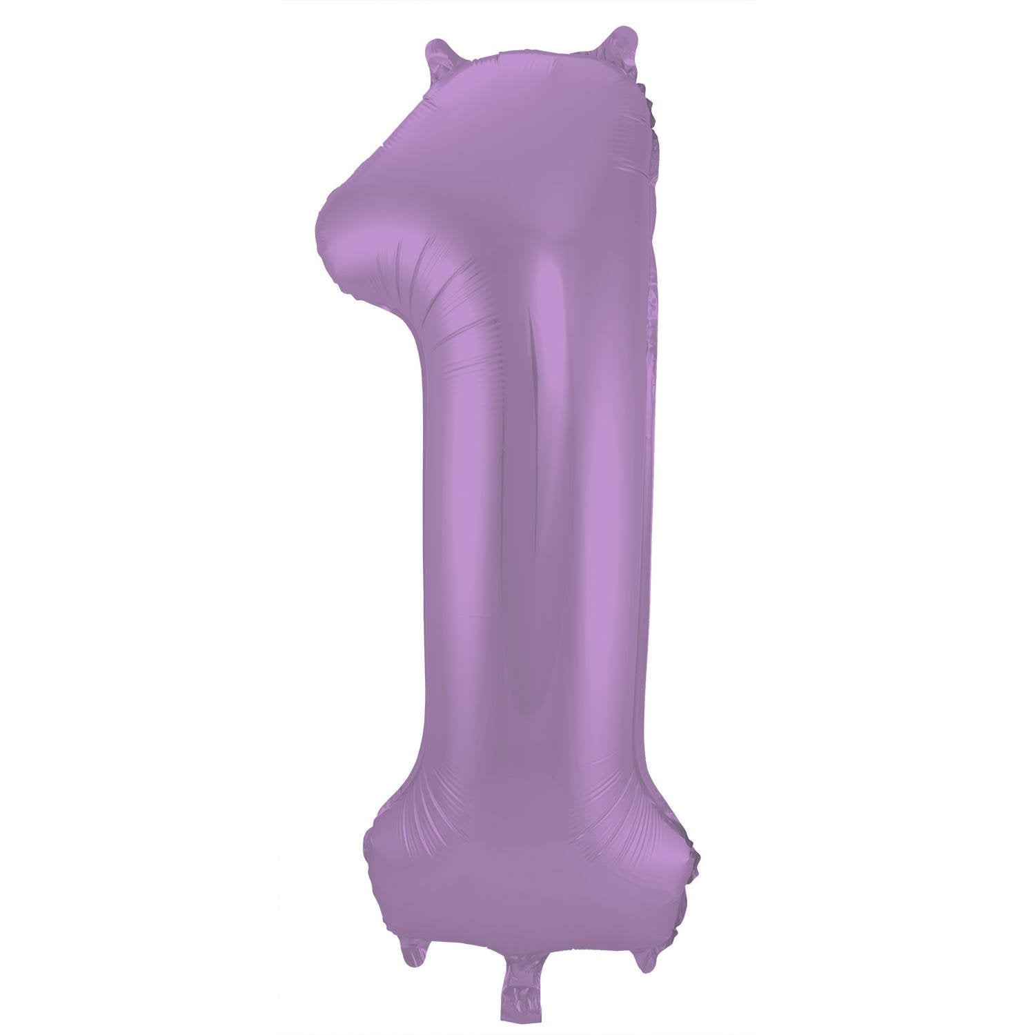 Ballon chiffre 1 86 cm Lilas mat