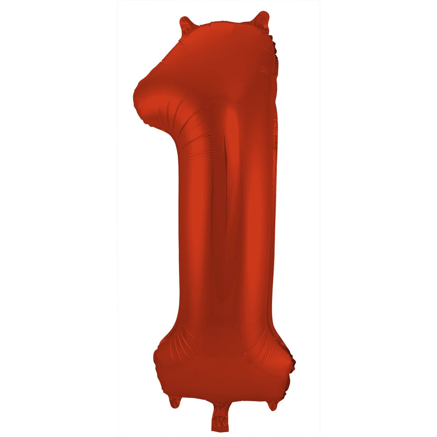 Palloncino numero 1, 86 cm, rosso opaco