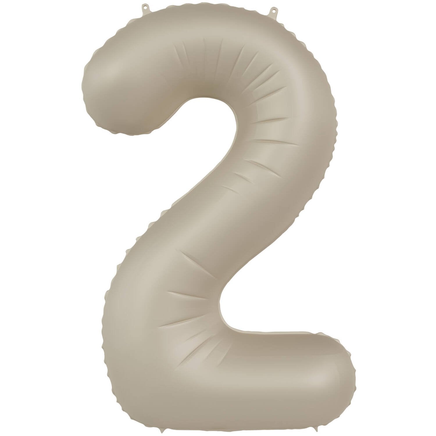 Palloncino Numero 2 Latte Cremoso Ultra Opaco 86 cm