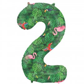 Ballon numéro 2 Jungle Vibe 86 cm
