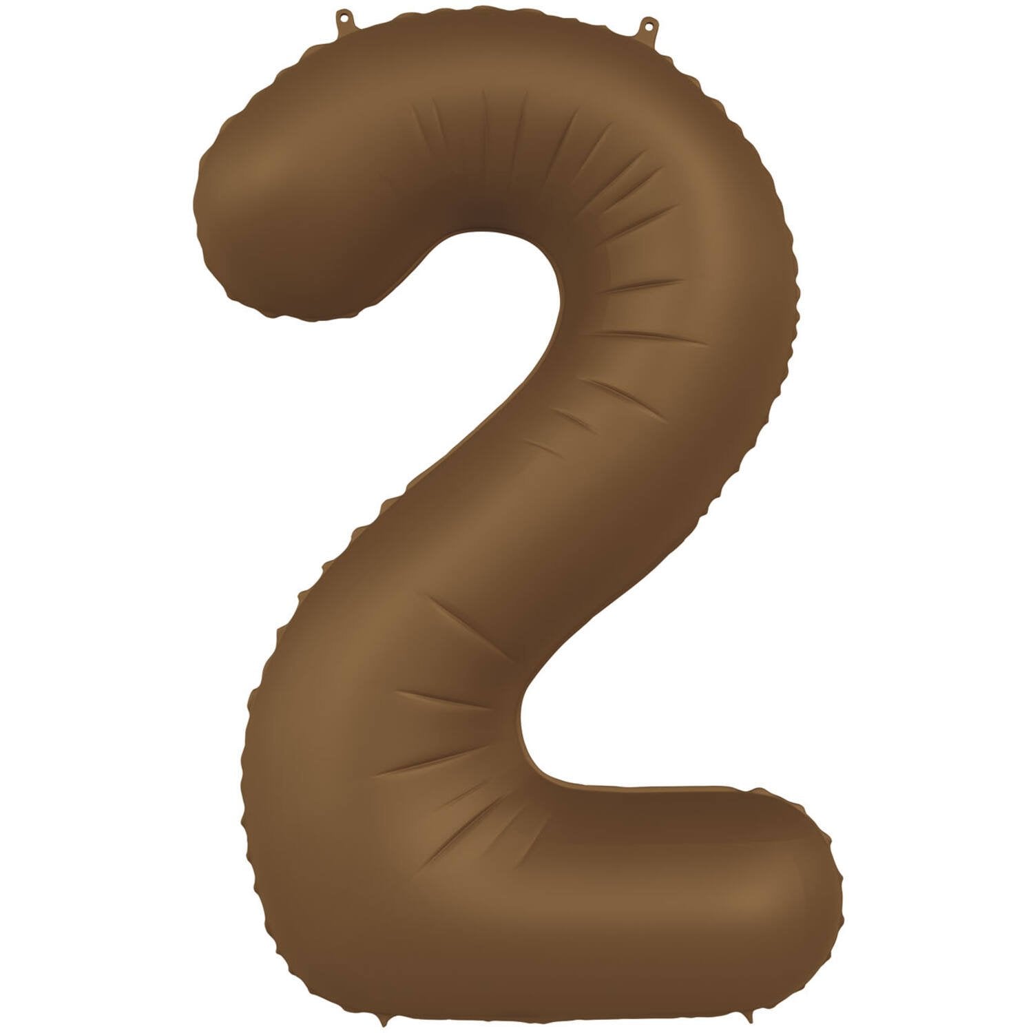 Ballon numéro 2, marron chocolat ultra mat, 86 cm
