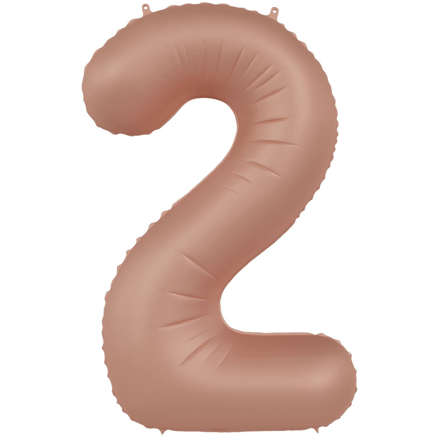 Ballon numéro 2 Vintage Rose Ultra Mat 86 cm