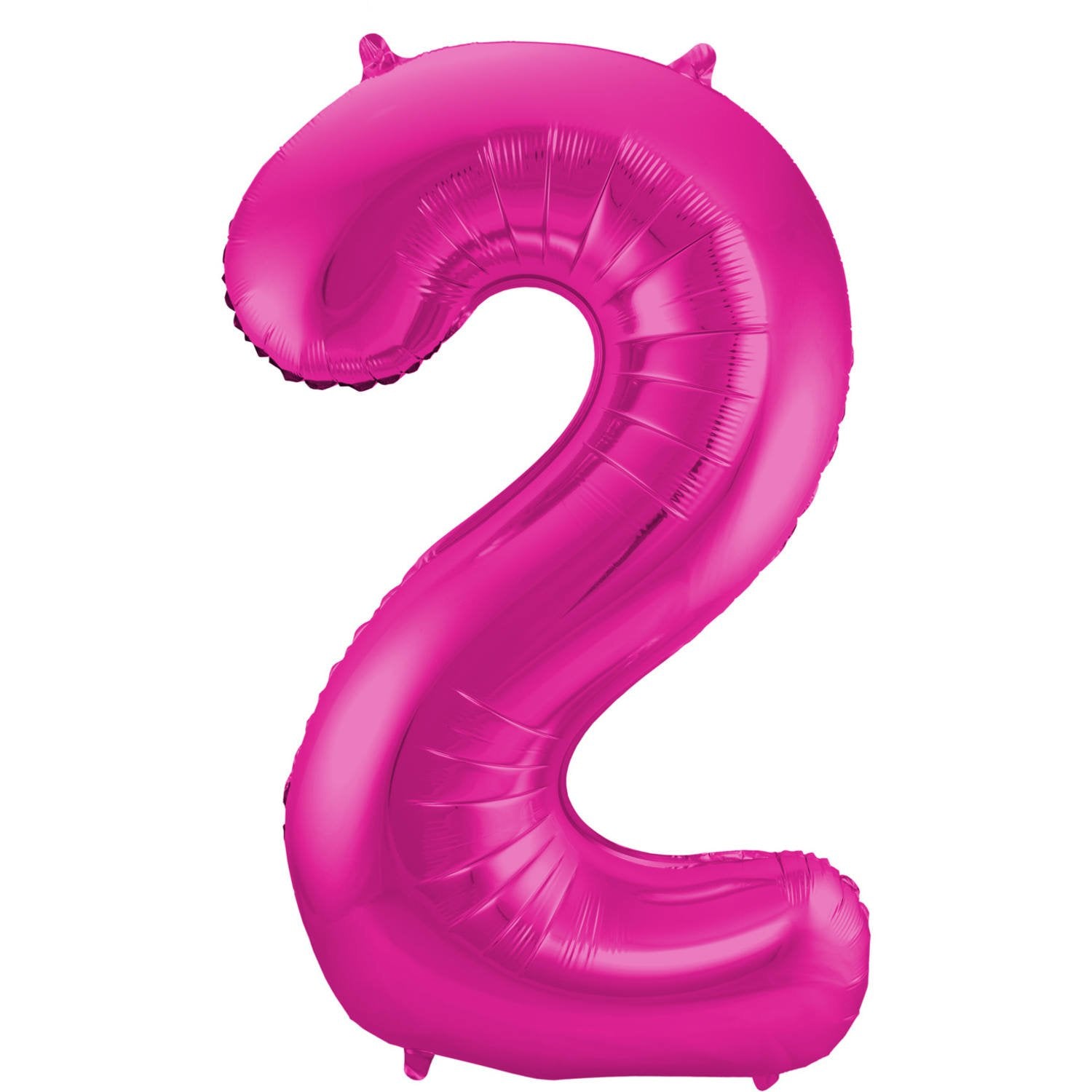 Ballon chiffre 2, 86 cm, rose