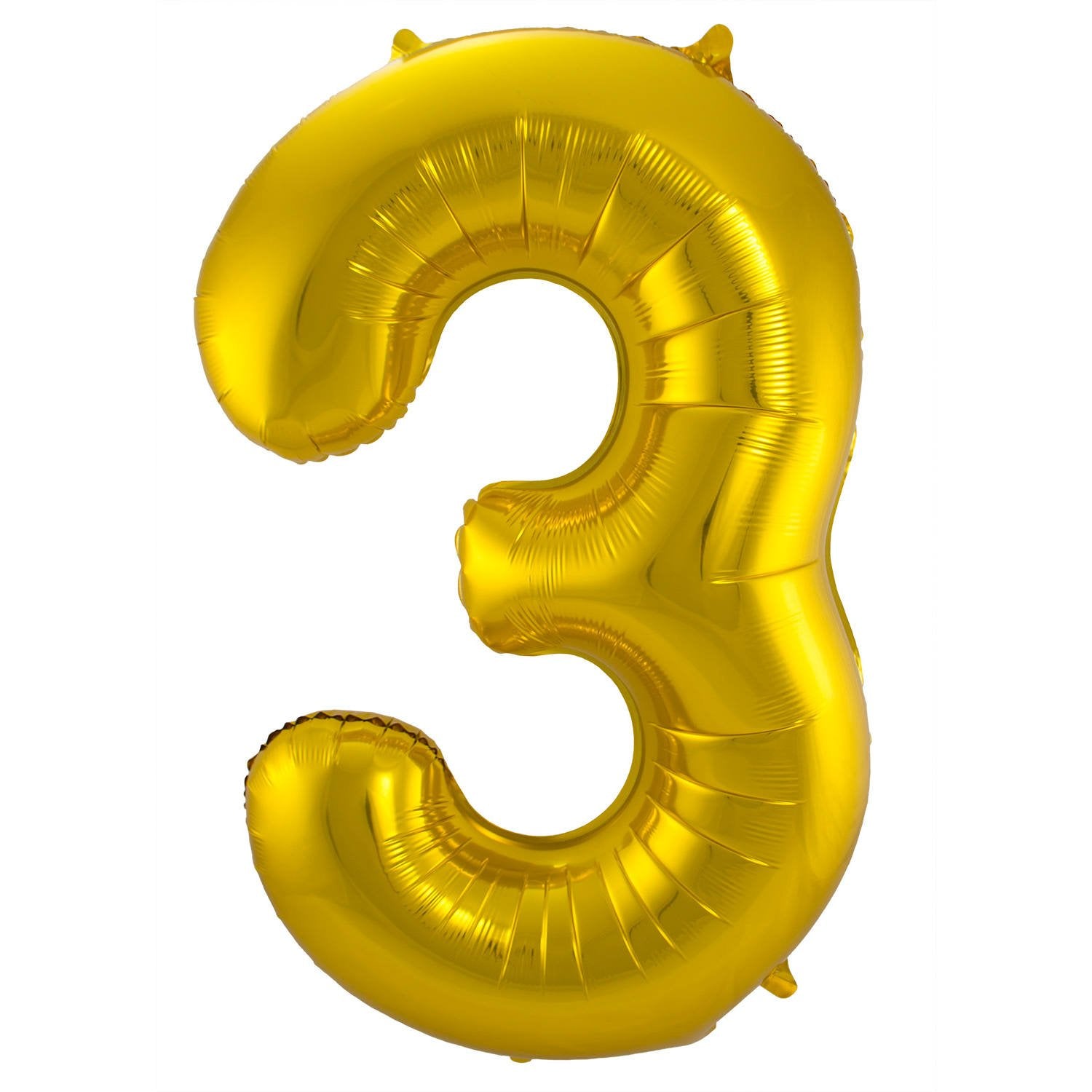 Ballon chiffre 3 86 cm Or