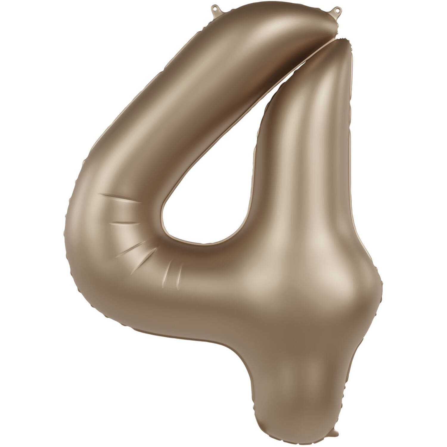 Ballon chiffre 4 Starlight Gold Satin Pailleté 86 cm