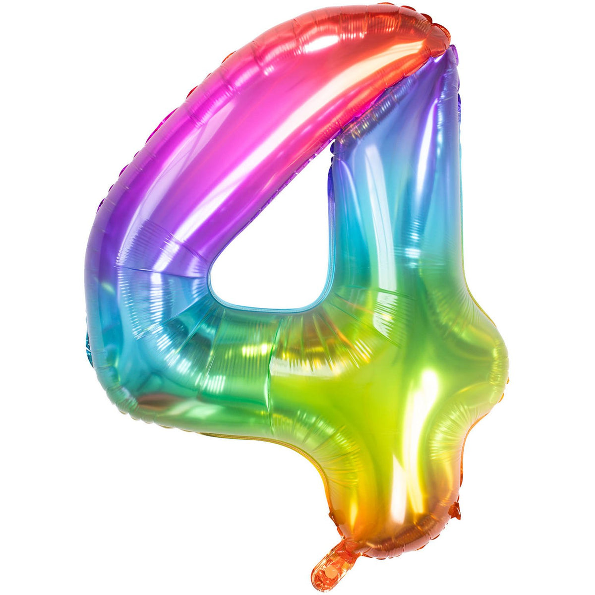 Ballon chiffre 4, 86 cm, multicolore