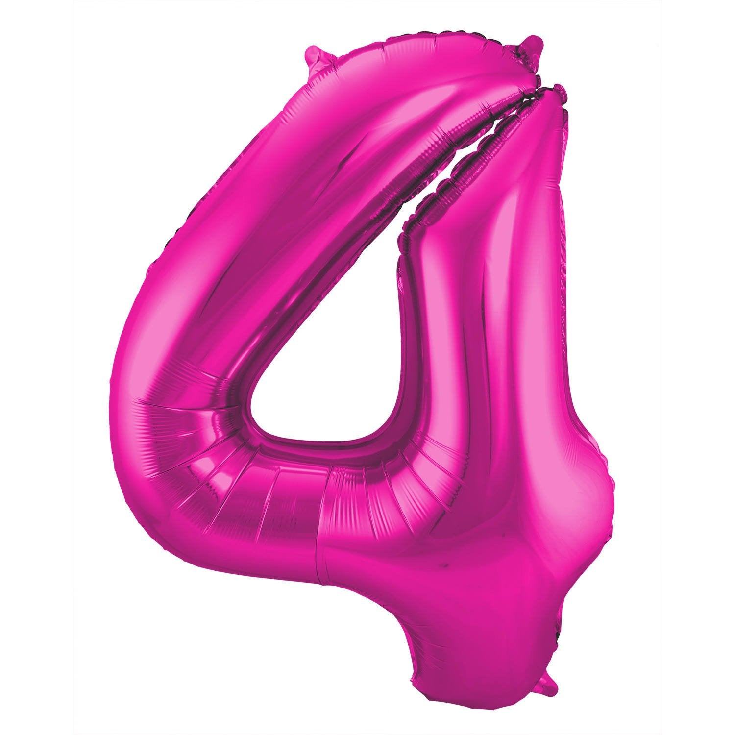 Ballon chiffre 4, 86 cm, rose