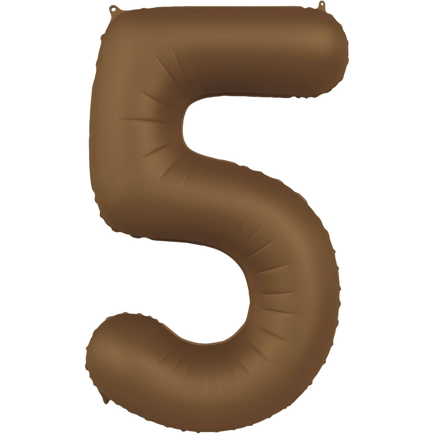 Ballon numéro 5, marron chocolat ultra mat, 86 cm