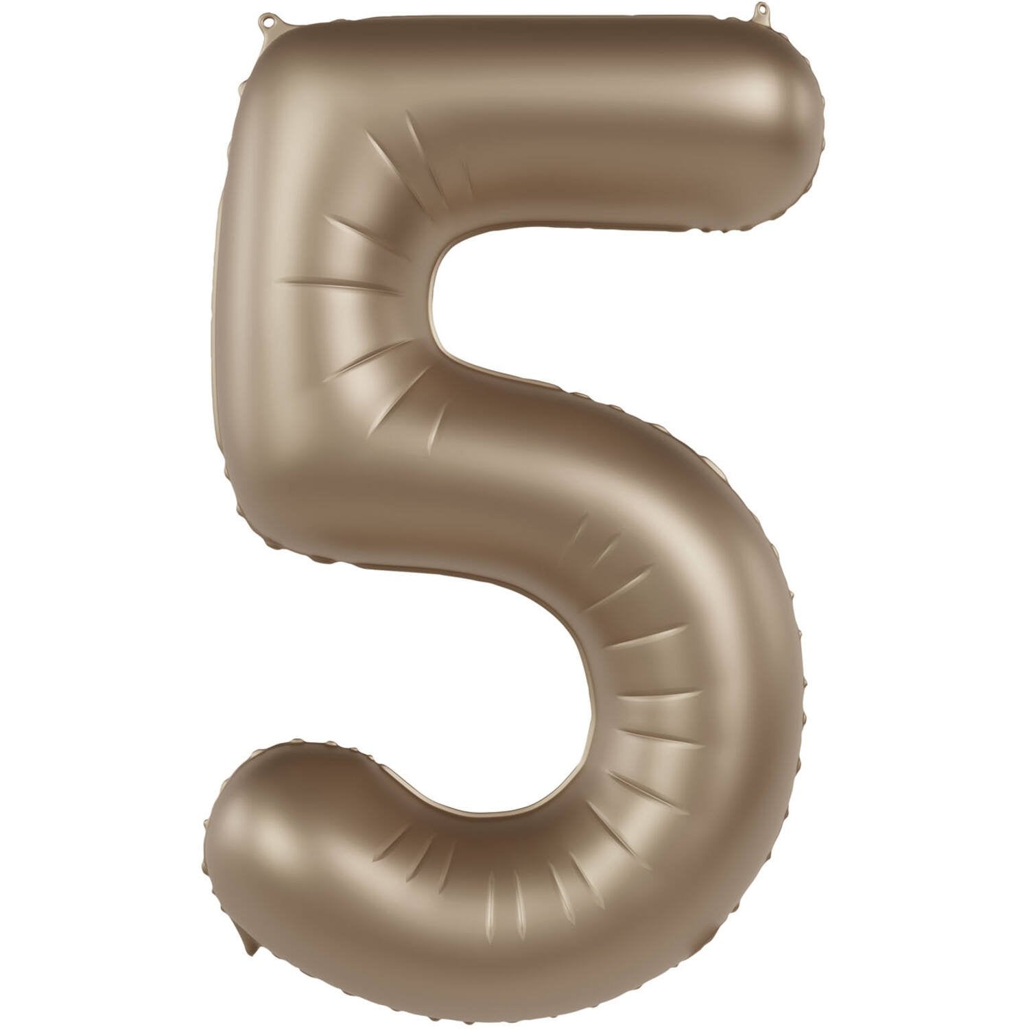 Ballon chiffre 5 Starlight Gold Satin Pailleté 86 cm