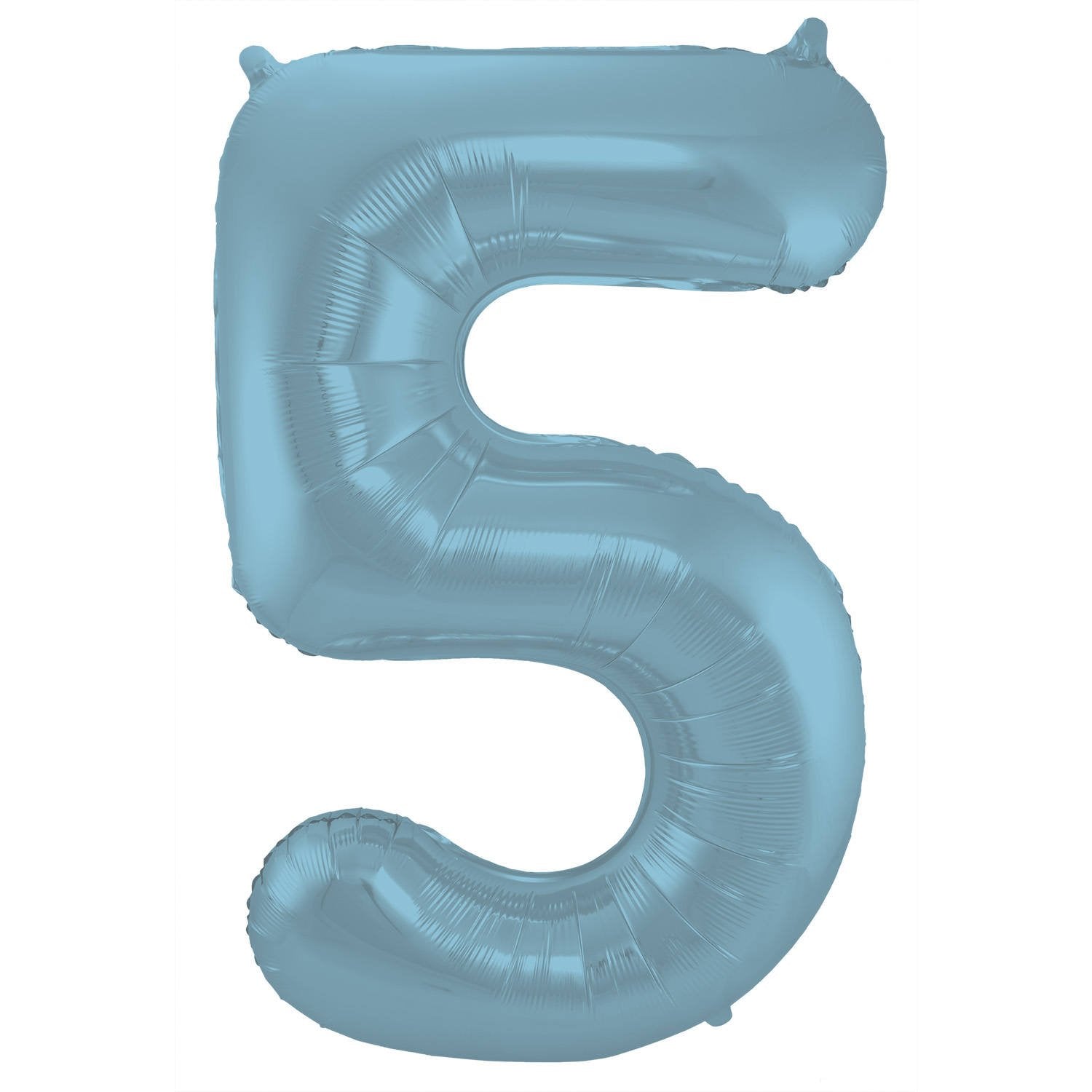 Ballon chiffre 5 86 cm bleu pastel