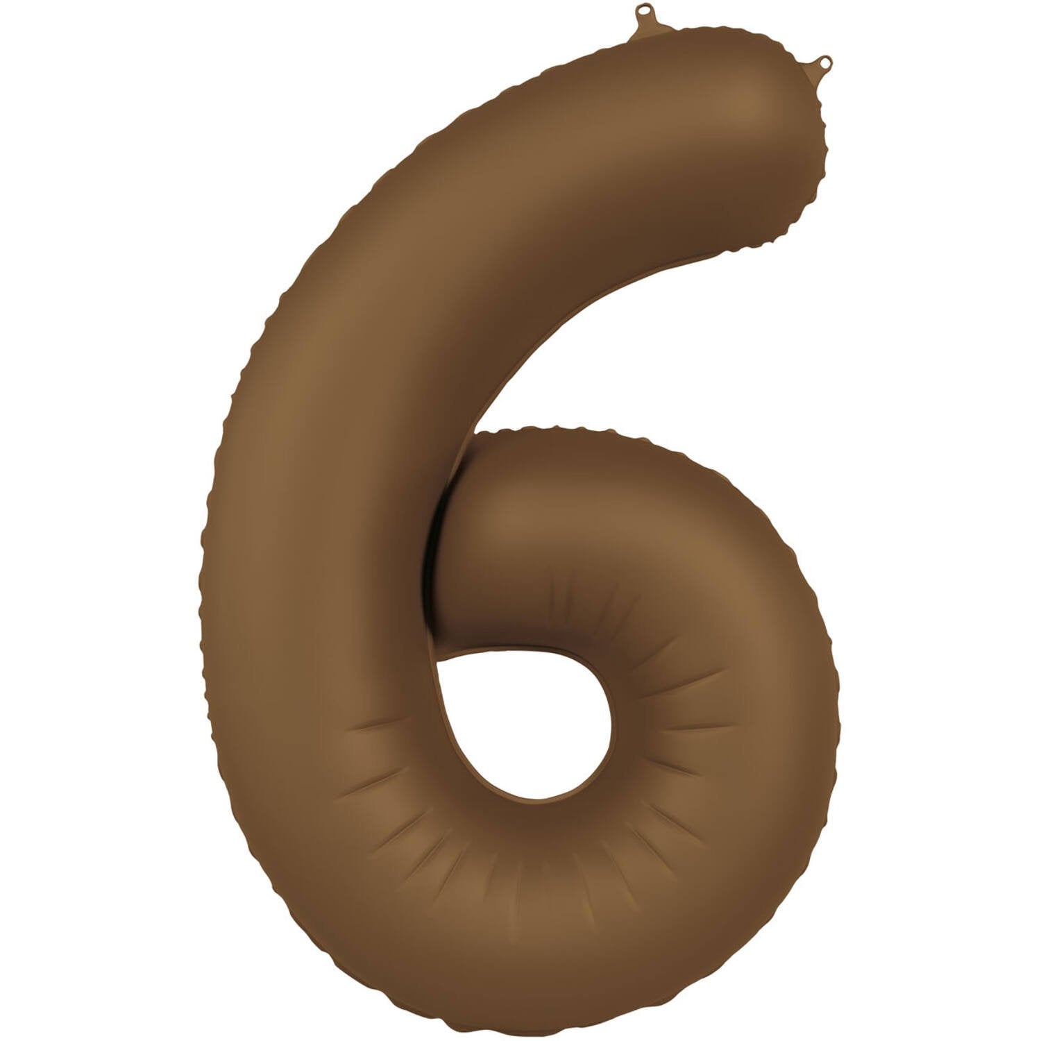 Ballon numéro 6, marron chocolat ultra mat, 86 cm