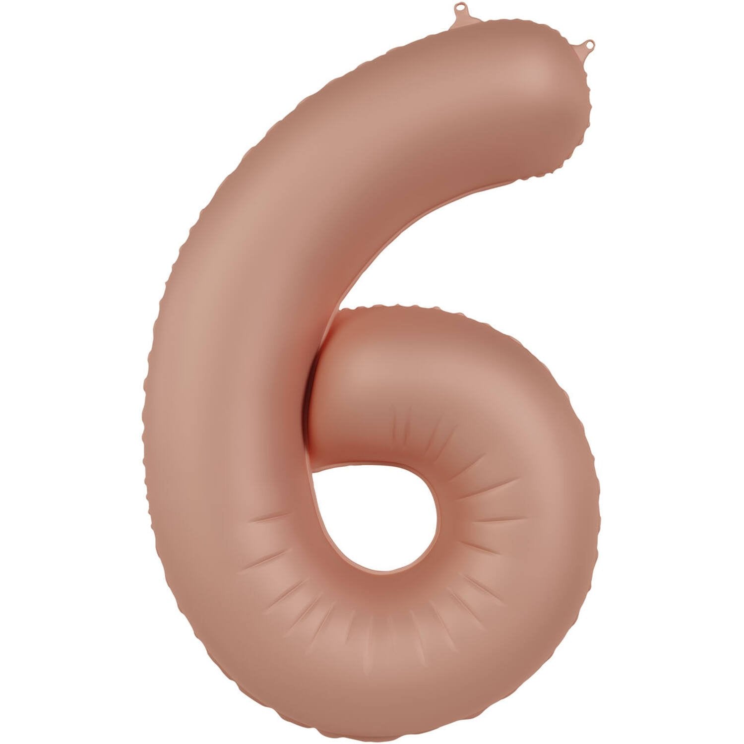 Palloncino numero 6 Vintage Rose Ultra Matte 86 cm