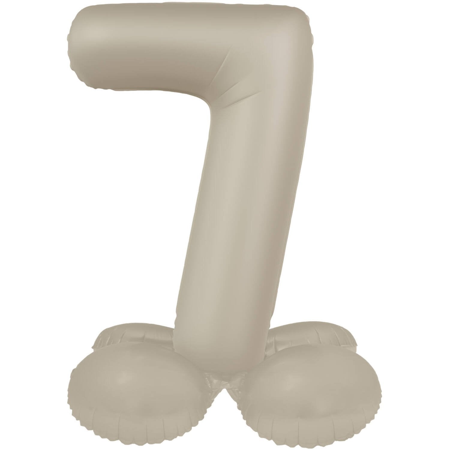 Ballon n° 7 Creamy Latte Ultra Matte avec support 41 cm