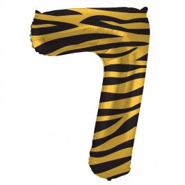 Ballon numéro 7 Tigre Chic 86 cm
