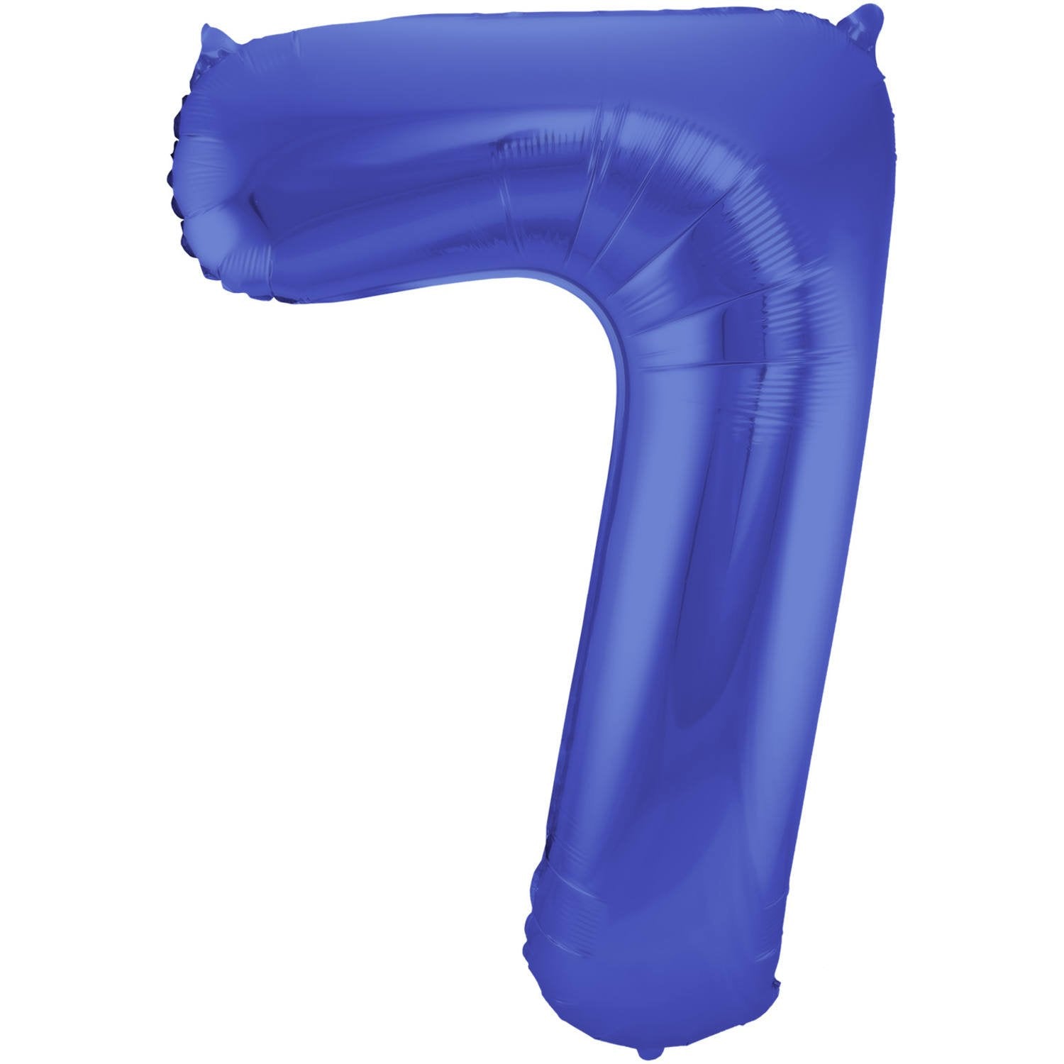 Ballon chiffre 7 86 cm bleu mat