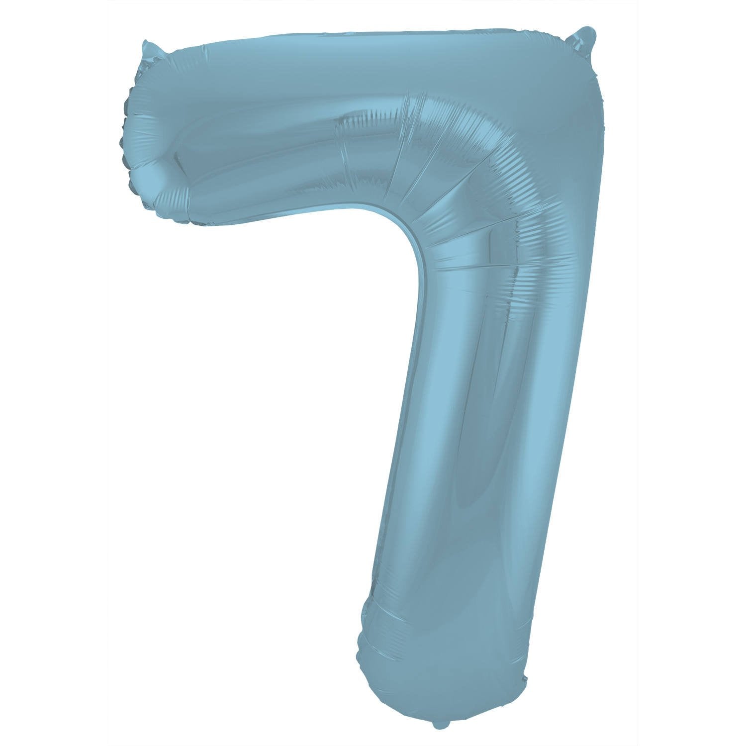 Ballon chiffre 7 86 cm Bleu pastel
