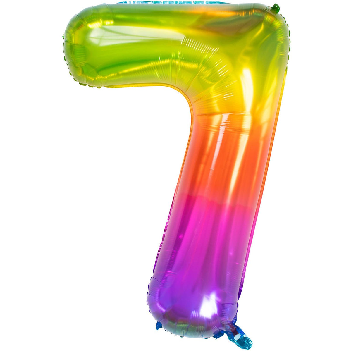 Ballon chiffre 7, 86 cm, multicolore