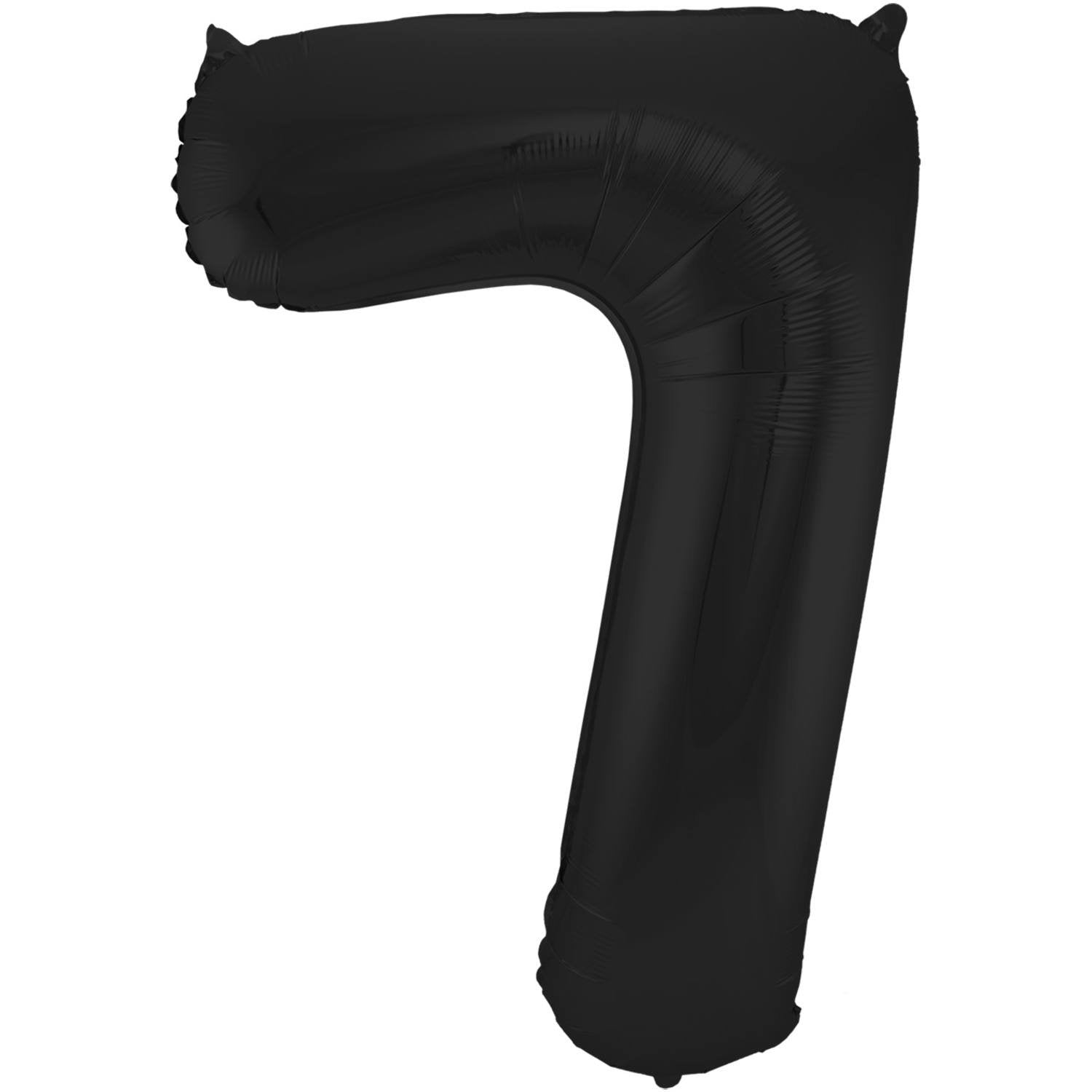 Ballon chiffre 7, 86 cm, noir mat