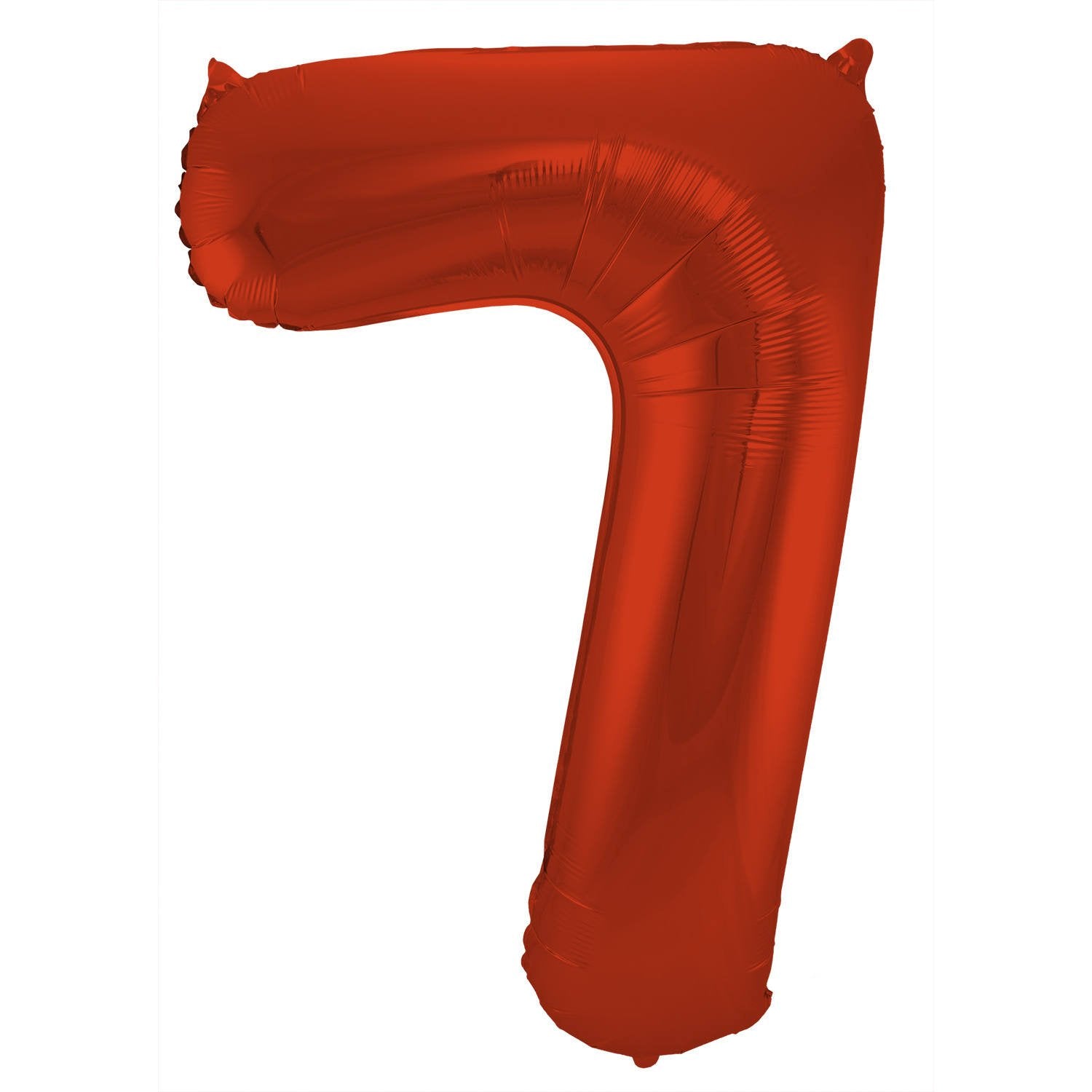 Ballon chiffre 7, 86 cm, rouge mat
