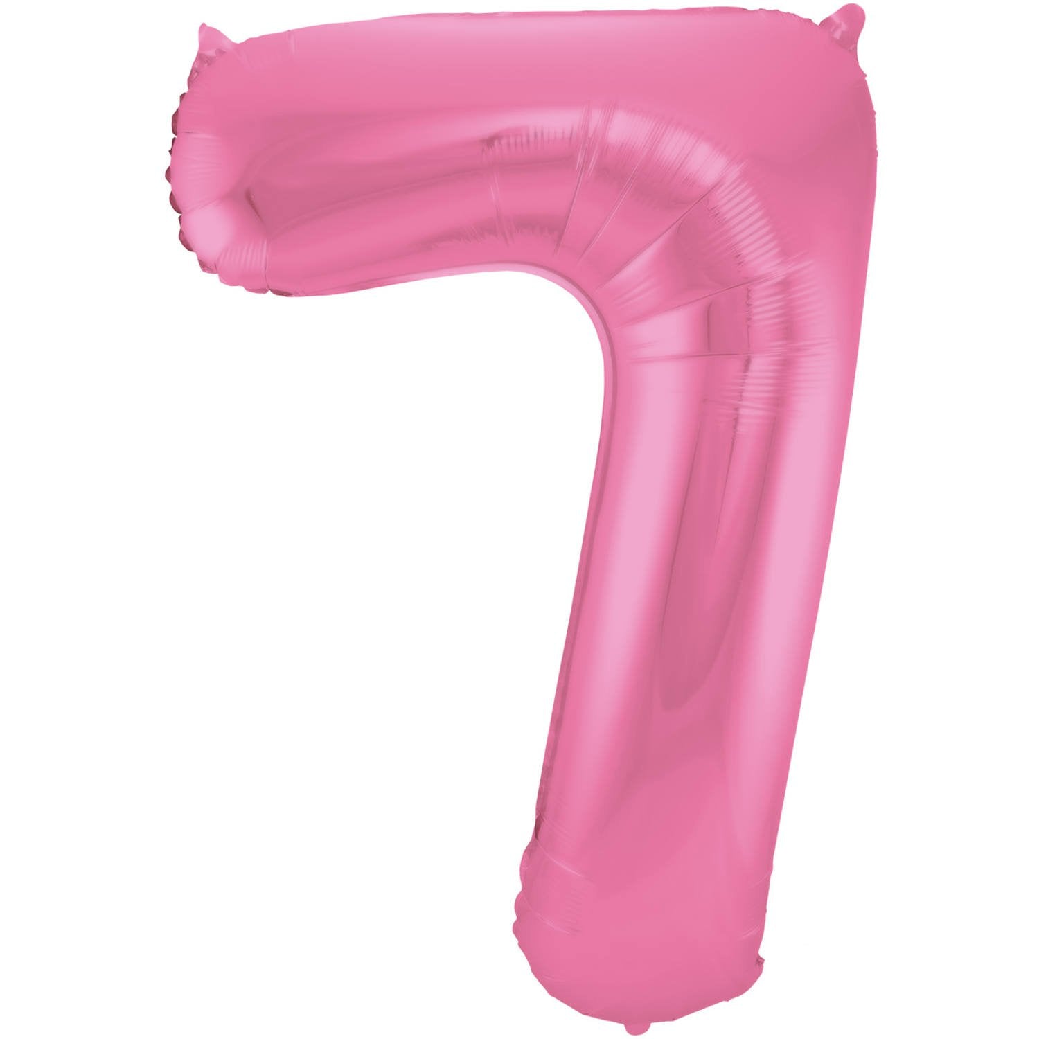Ballon chiffre 7, 86 cm, rose mat