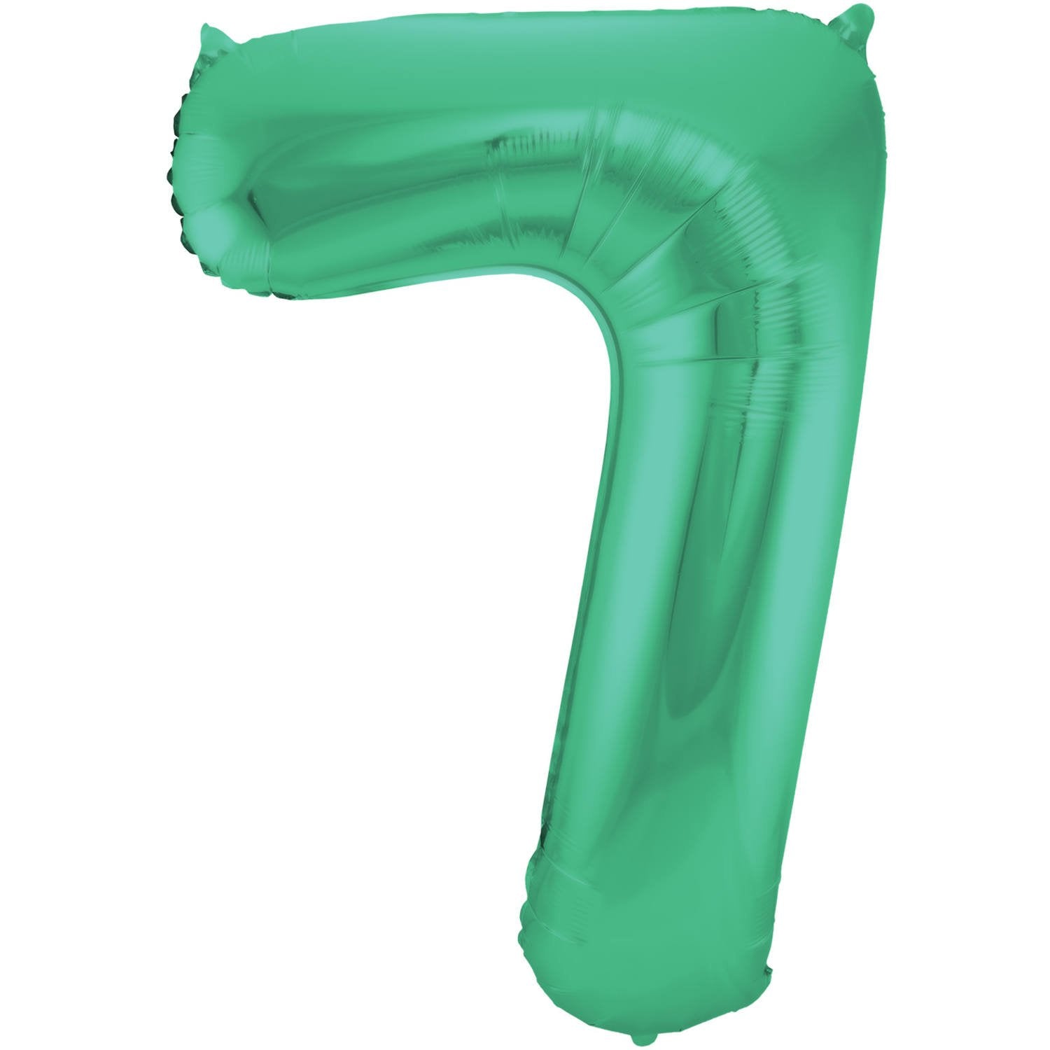 Ballon chiffre 7, 86 cm, vert mat