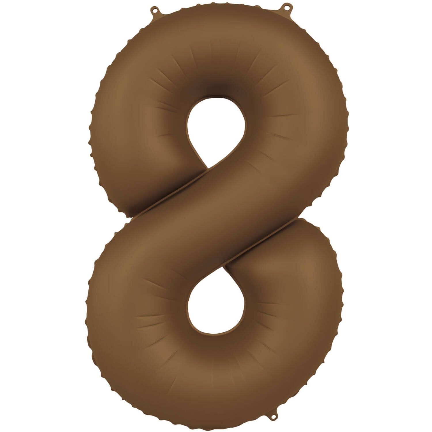 Ballon numéro 8, marron chocolat ultra mat, 86 cm