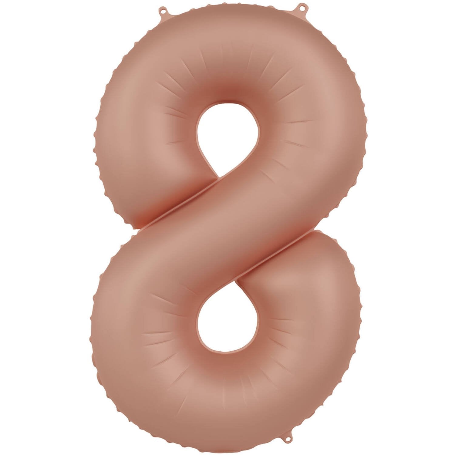 Ballon numéro 8 Vintage Rose Ultra Mat 86 cm