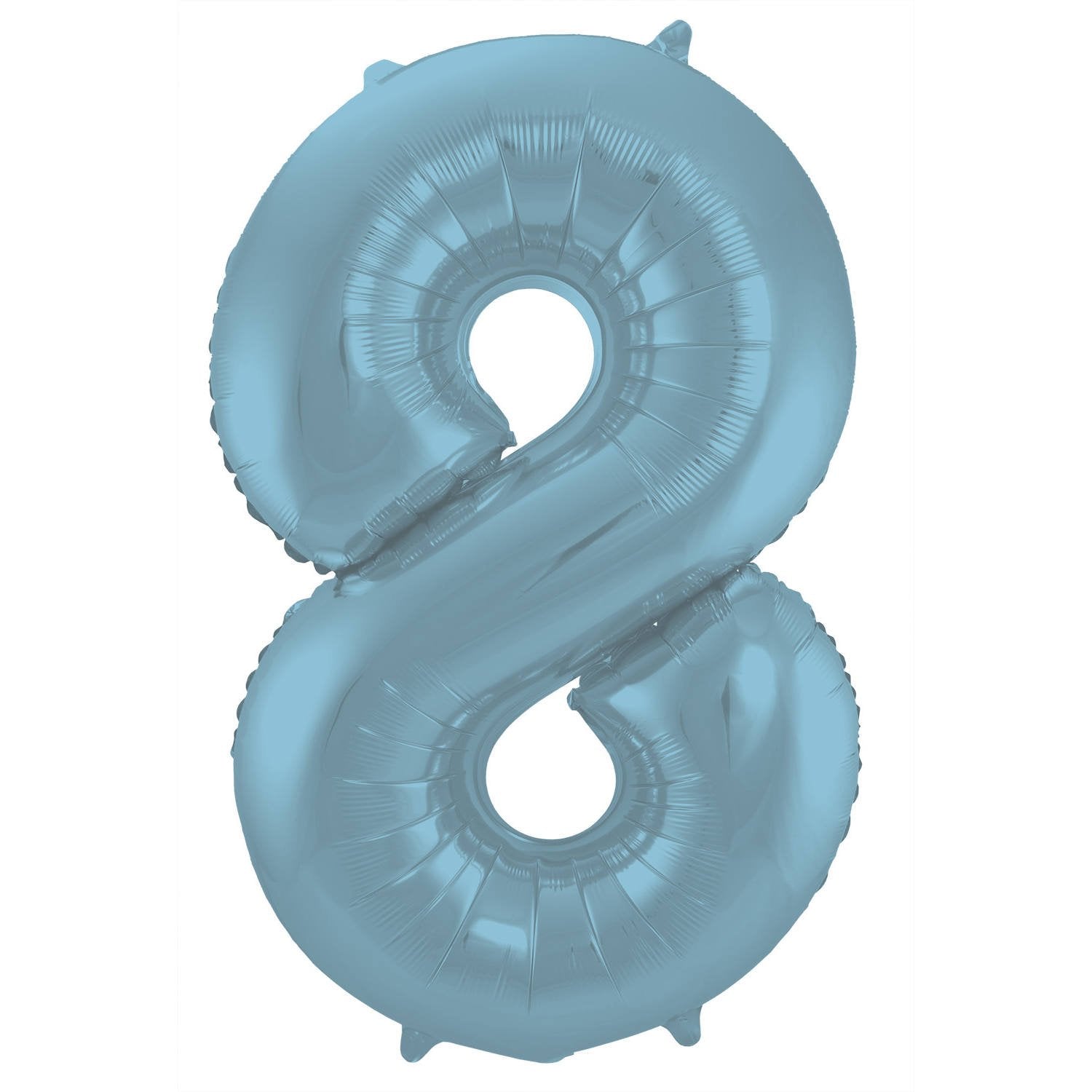 Palloncino numero 8 86 cm azzurro pastello