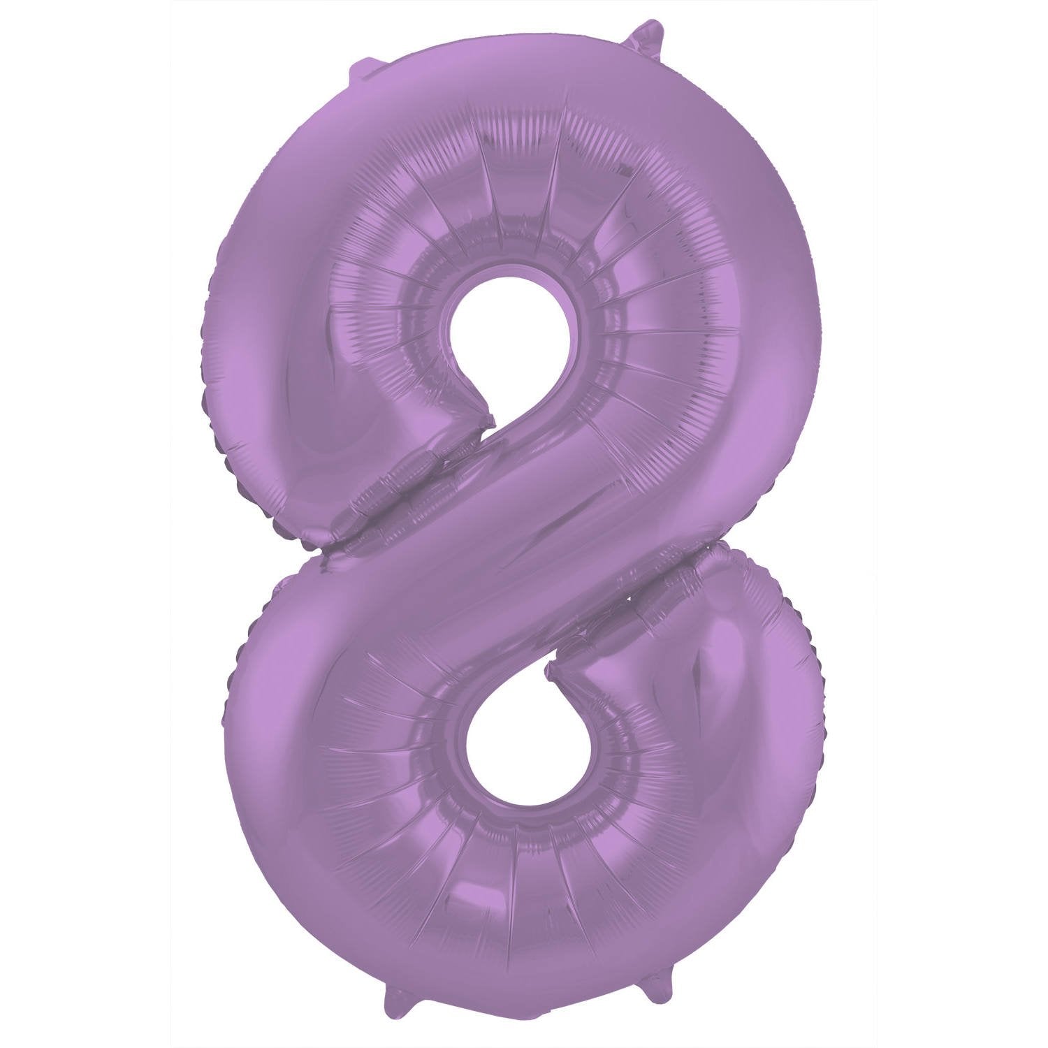 Ballon chiffre 8, 86 cm, lilas mat