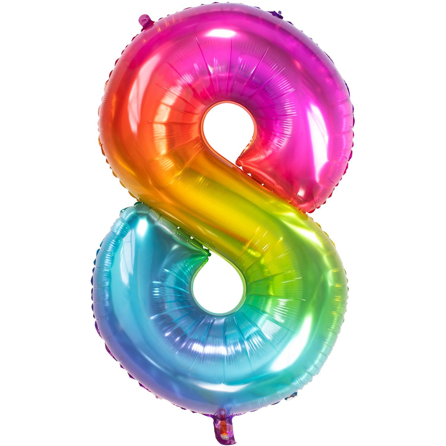 Palloncino numero 8 86 cm multicolore