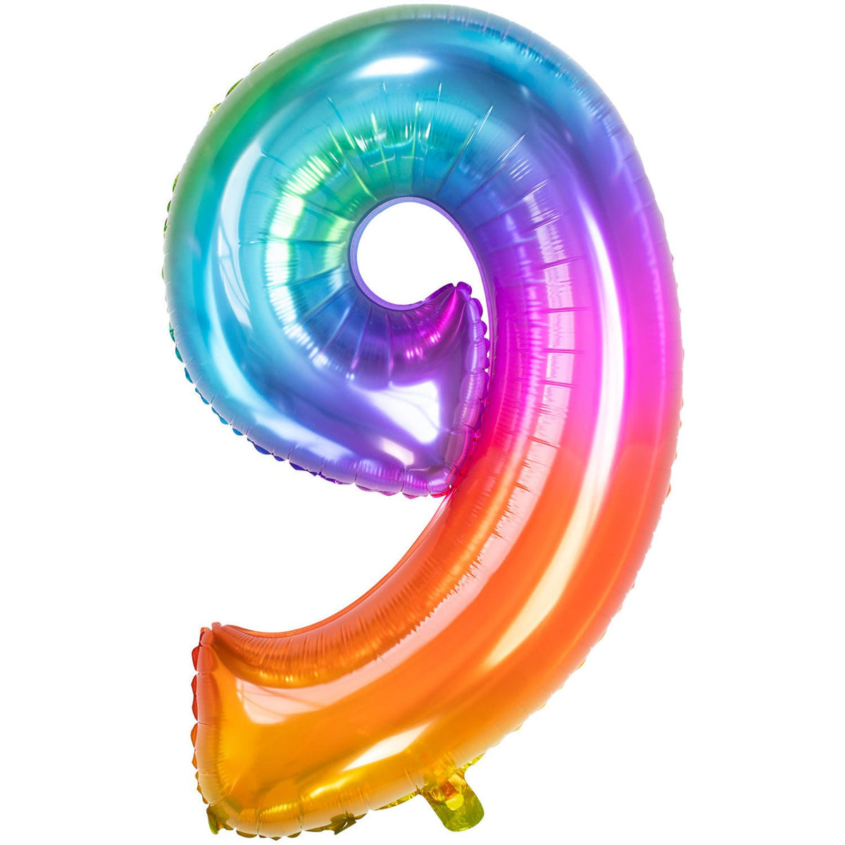 Palloncino numero 9 86 cm multicolore