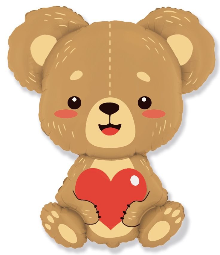 Palloncino Orsetto del Cuore 85 x 69 cm