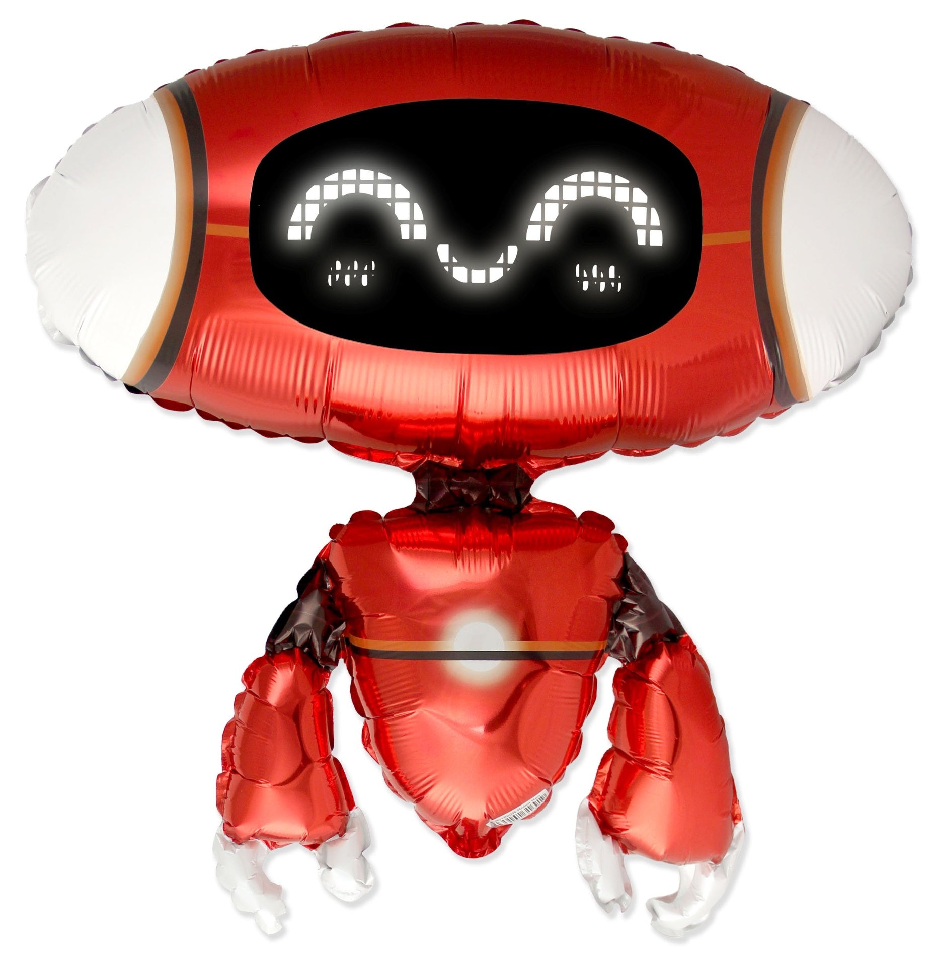 Ballon robot rouge 68 x 60 cm