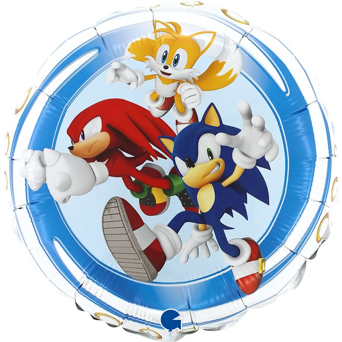 Ballon rond Sonic 45 cm