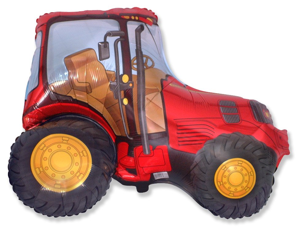 Ballon Tracteur Rouge 94 x 75 cm