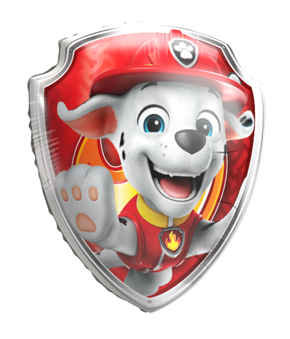 Ballon en aluminium Marshall de la Pat' Patrouille 60 x 52 cm