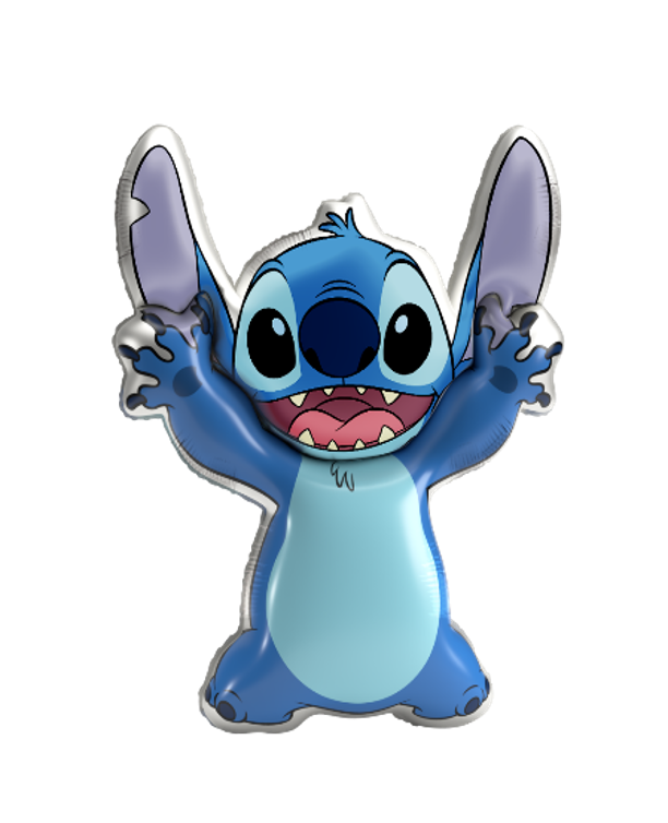 Ballon en aluminium en forme de point de suture 78 x 67 cm