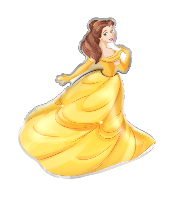 Ballon en aluminium en forme de Belle 85 x 66 cm