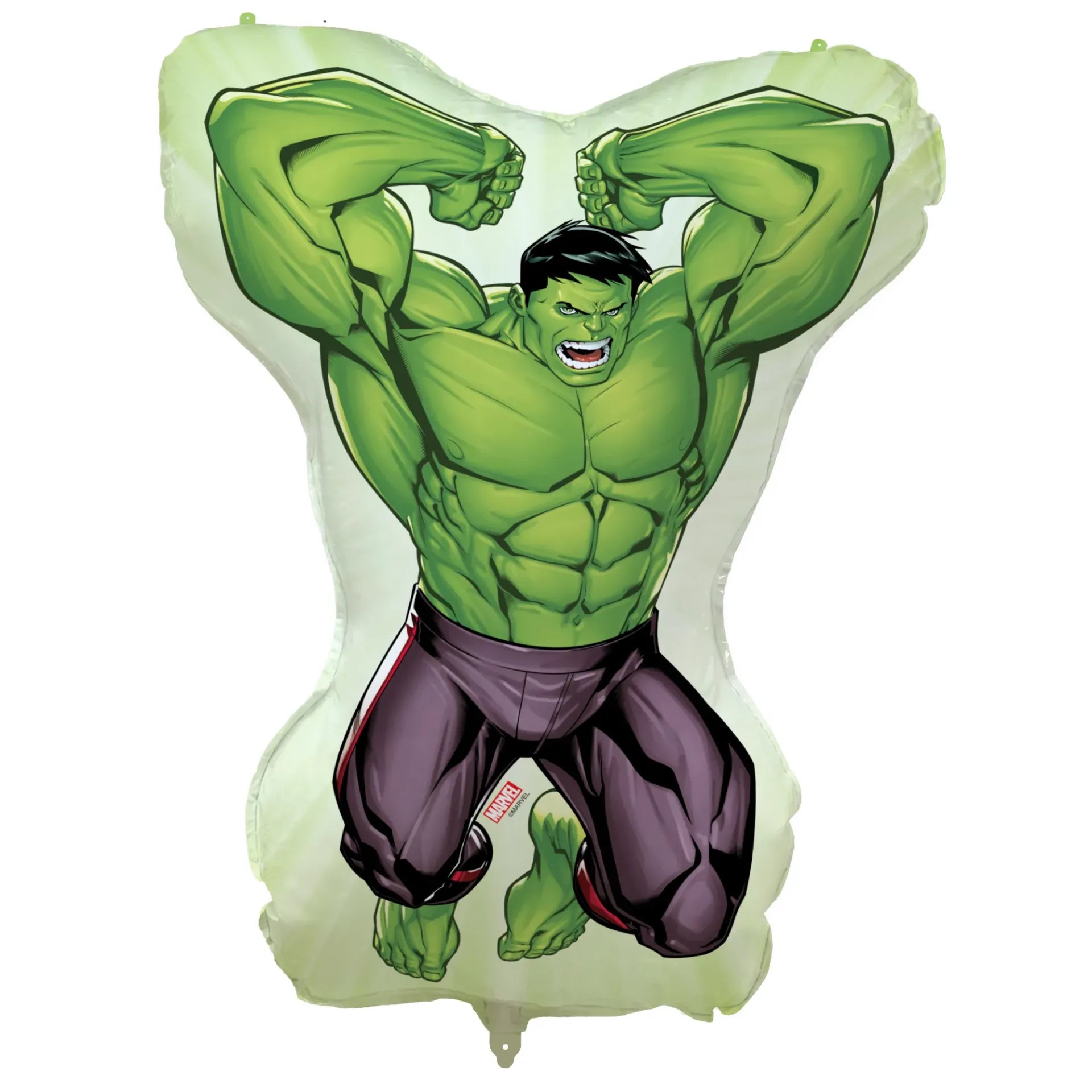 Ballon en aluminium en forme de Hulk, 86 x 68 cm