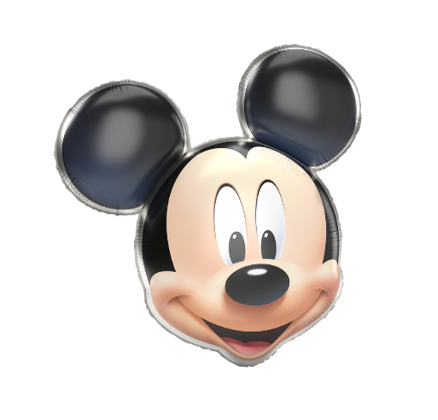 Ballon en aluminium en forme de Mickey Mouse, 60 cm