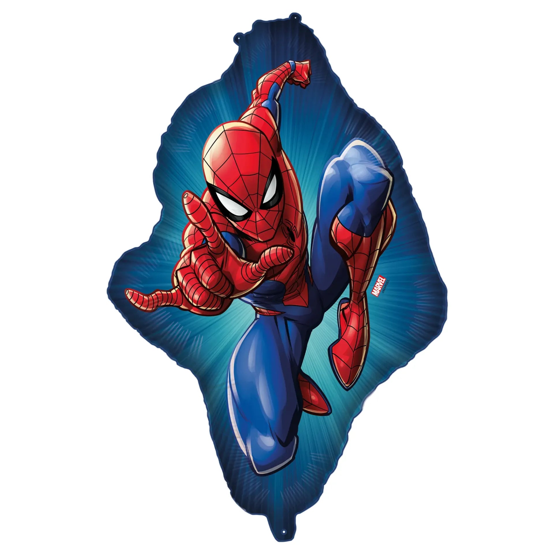 Ballon Spiderman complet en aluminium 72 x 53 cm