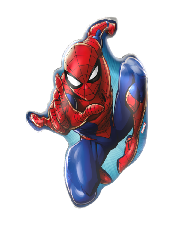 Ballon Spiderman complet en aluminium 72 x 53 cm