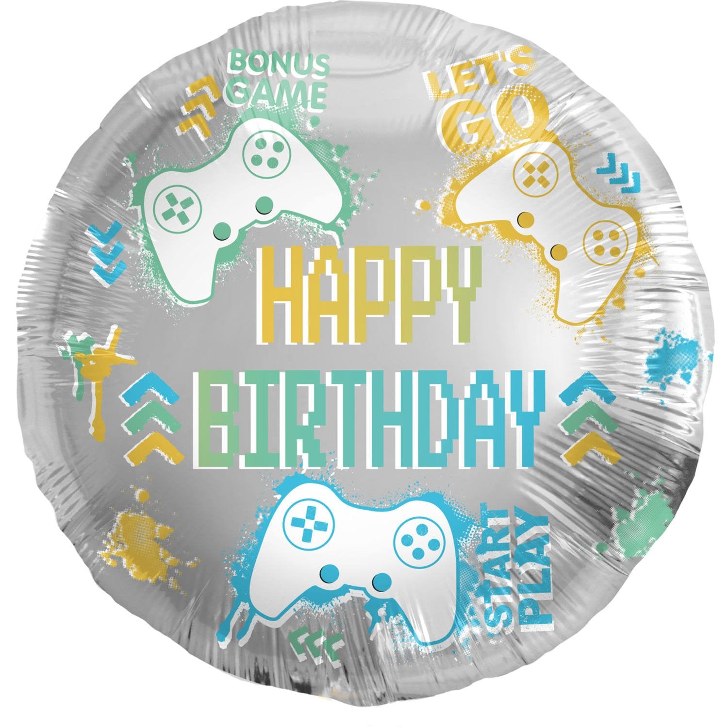 Ballon gonflable à l'hélium de 45 cm inspiré des jeux vidéo