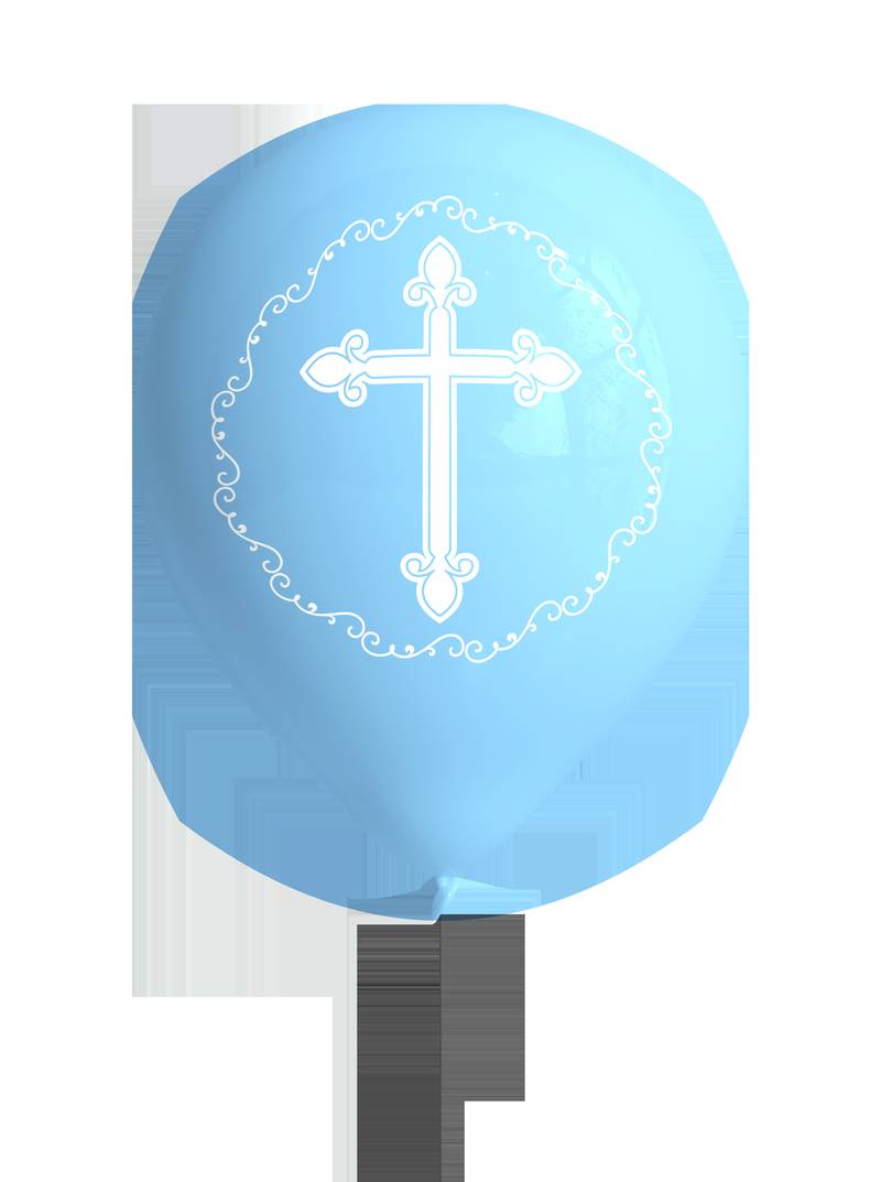 8 ballons bleu divin de 27 cm
